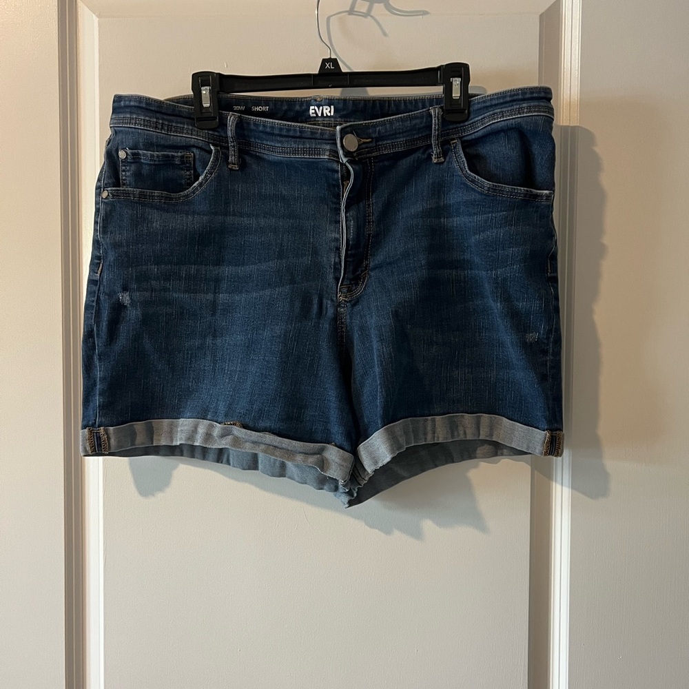 EVRI Women's Blue Denim Shorts